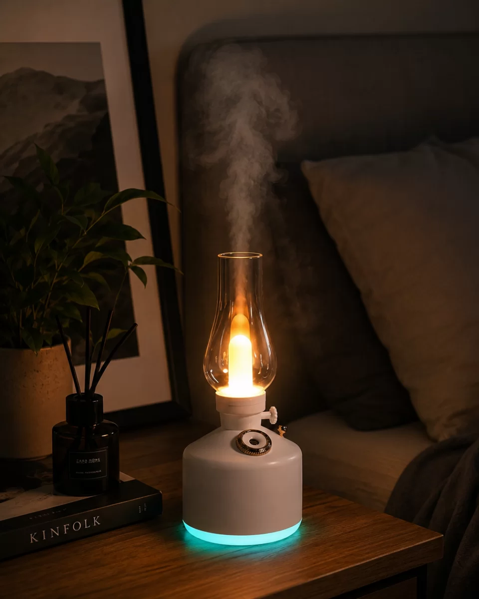 Vintage Aroma Difüzörü Nano Mist LED Işıklı Taşınabilir Nemlendirici 1 Vintage Aroma Difüzörü Nano Mist LED Işıklı Taşınabilir Nemlendirici