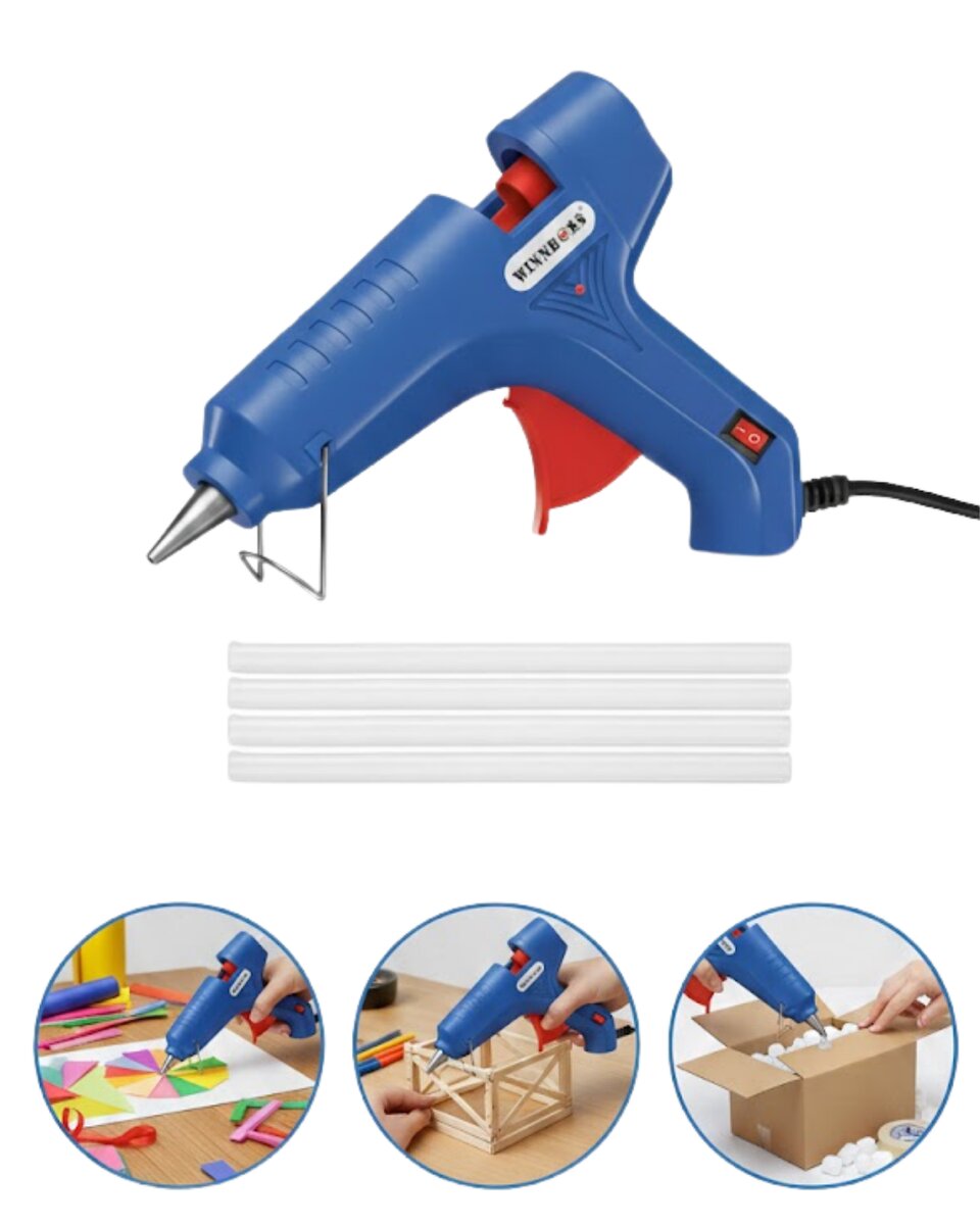 11 mm Silikon Uyumlu 100 W Güçlü Silikon Tabancası 5 Adet Silikon Hediyeli 2 11 mm Silikon Uyumlu 100 W Güçlü Silikon Tabancası 5 Adet Silikon Hediyeli - Görsel 2