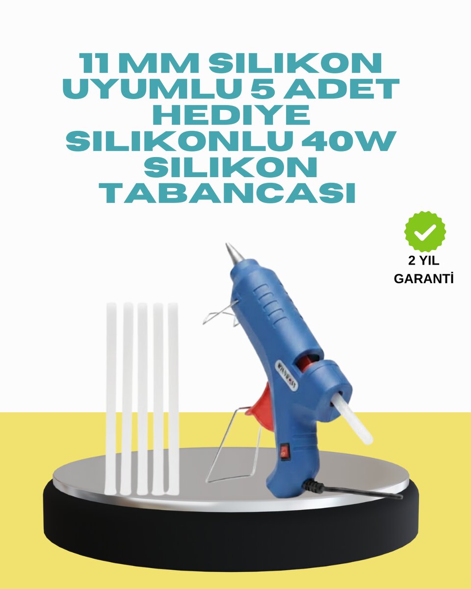 5 Silikon Hediyeli 40W Silikon Tabancası Ev ve Hobi Kullanımı 1 5 Silikon Hediyeli 40W Silikon Tabancası Ev ve Hobi Kullanımı