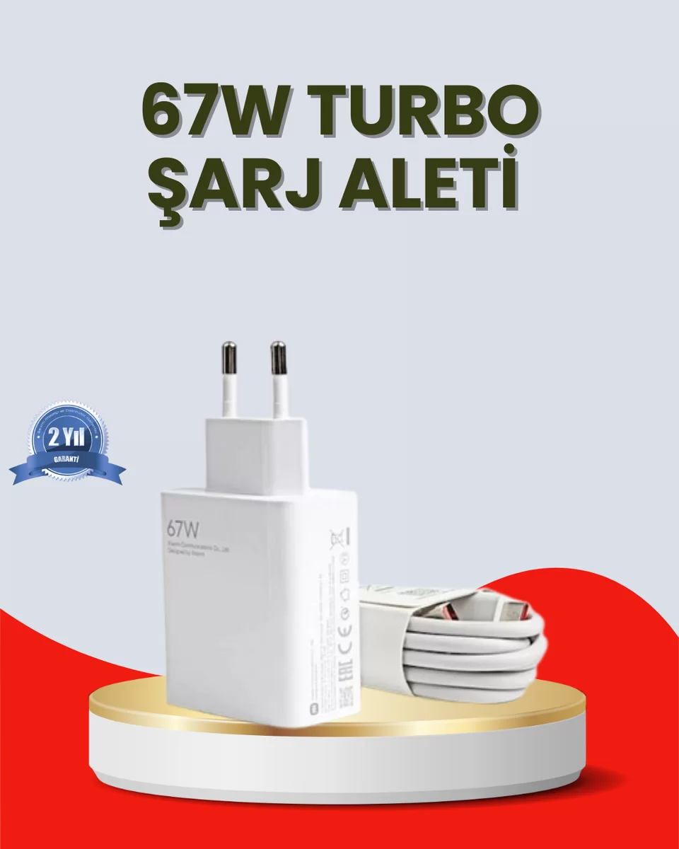 67 Watt Ultra Hızlı Şarj Adaptörü Redmi 9 10 12C Uyumlu 1 67 Watt Ultra Hızlı Şarj Adaptörü Redmi 9 10 12C Uyumlu
