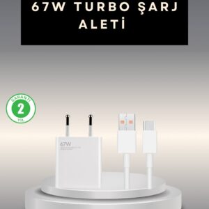 67 Watt Type C Şarj Adaptörü Poco X3 X4 X5 Pro Uyumlu