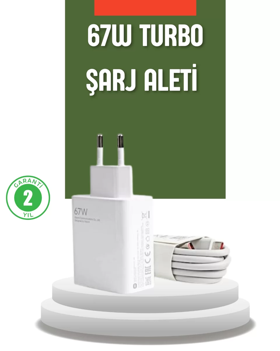 67 Watt Turbo Şarj Cihazı Redmi Note 10 11 12 Uyumlu 1 67 Watt Turbo Şarj Cihazı Redmi Note 10 11 12 Uyumlu