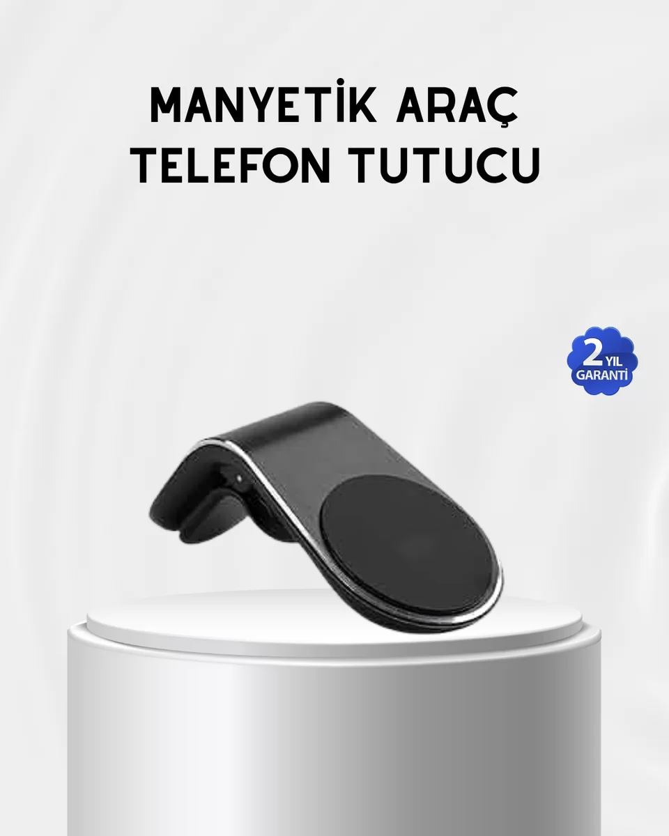 Araç İçi Manyetik Telefon Tutucu Güçlü Klipsli ve 360 Derece Ayarlanabilir 1 Araç İçi Manyetik Telefon Tutucu Güçlü Klipsli ve 360 Derece Ayarlanabilir