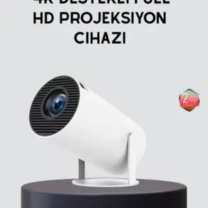 Ev Sineması Projeksiyon Cihazı – 160 ANSI Lümen 4K Uyumlu ve Kablosuz Görüntü Aktarımı
