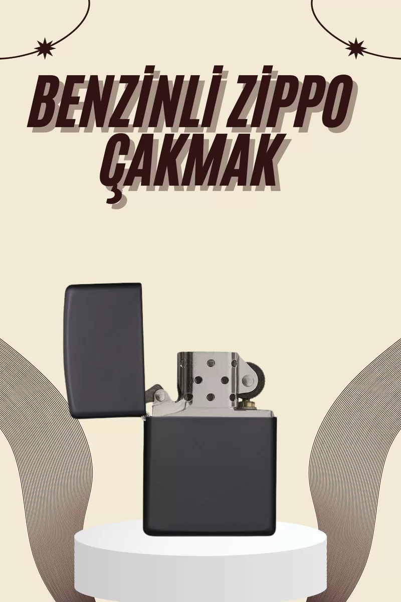 Çakmak Parlak Siyah Benzinli Çakmak Cep Boy Doldurulabilir 1 Çakmak Parlak Siyah Benzinli Çakmak Cep Boy Doldurulabilir