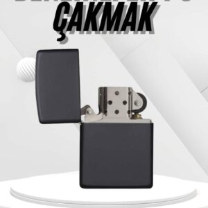 Hediyelik Zarif  Siyah Benzinli Çakmak