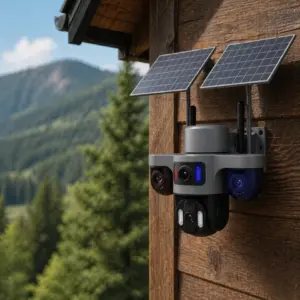 Güneş Enerjili Arıcı Kamerası 4G SIM Kartlı 9MP 3 Lens Yayla Güvenlik Kamerası 2 Yıl Garantili