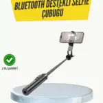 Bluetooth Selfie Çubuğu –  Katlanabilir Uzaktan Kumandalı