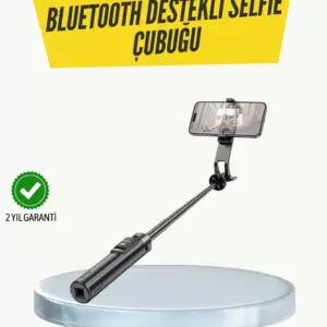 Bluetooth Selfie Çubuğu –  Katlanabilir Uzaktan Kumandalı