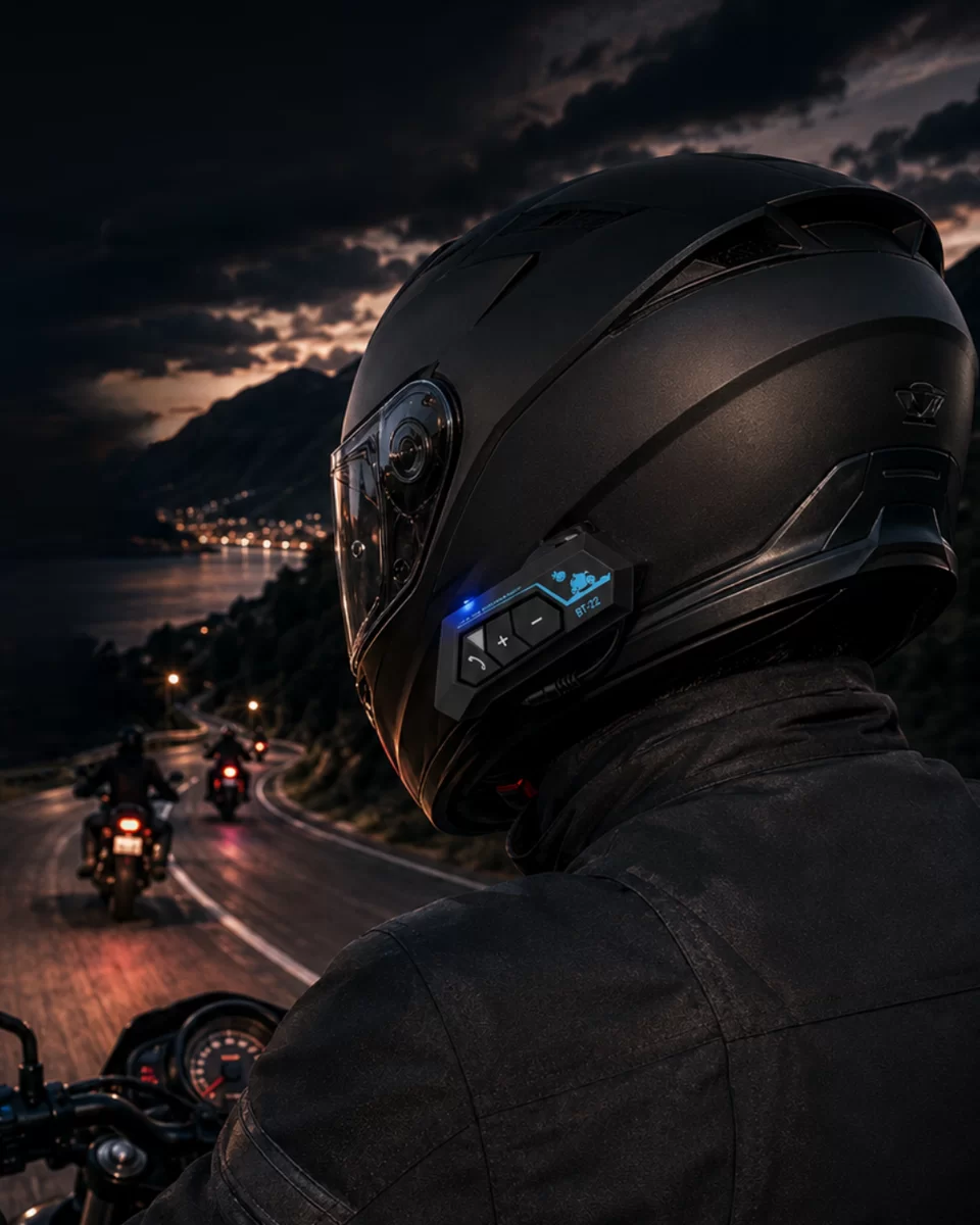 Şarjlı Bluetooth Kask Kulaklığı Navigasyon ve Müzik Destekli 1 Şarjlı Bluetooth Kask Kulaklığı Navigasyon ve Müzik Destekli