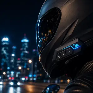 Bluetooth Motosiklet Kask Kulaklığı Mikrofonlu Kablosuz Sürüş Intercomu