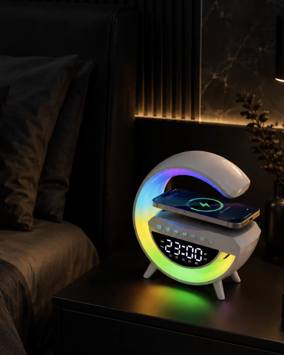 Kablosuz RGB Bluetooth Hoparlör USB FM ve AUX Destekli Taşınabilir Ses Sistemi 1 Kablosuz RGB Bluetooth Hoparlör USB FM ve AUX Destekli Taşınabilir Ses Sistemi
