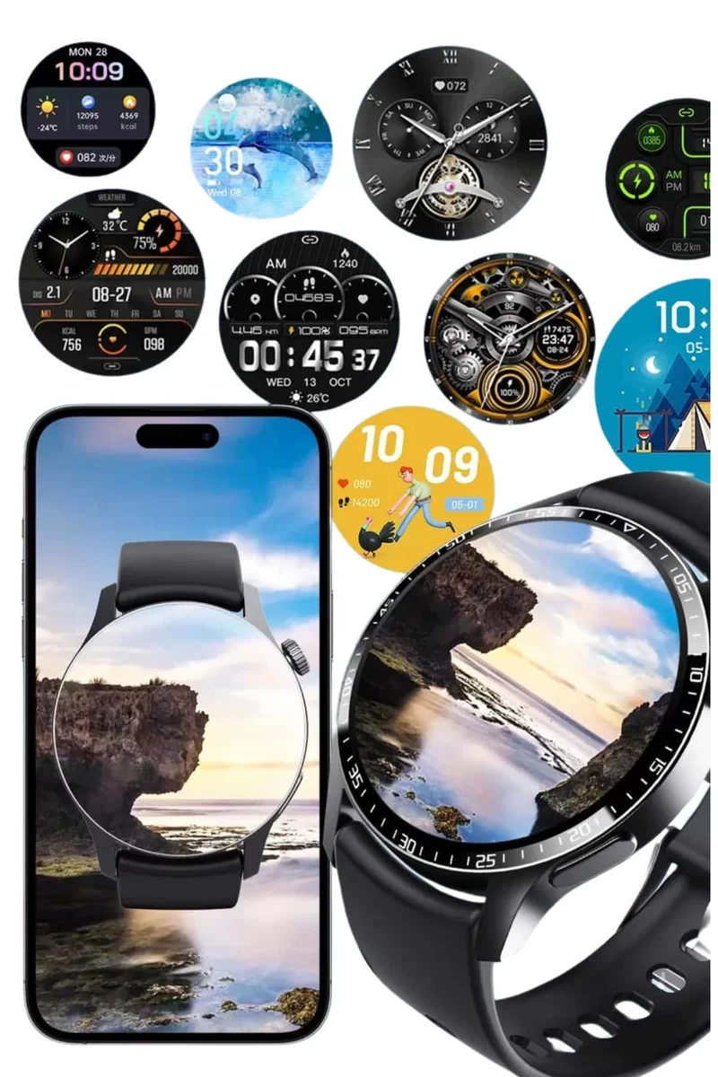 Amoled Ekran Metal Deri Silikon Kordonlu Uyku ve Sağlık Takibi 4 Amoled Ekran Metal Deri Silikon Kordonlu Uyku ve Sağlık Takibi - Görsel 4