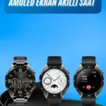 Amoled Ekran 3 Kordonlu Akıllı Saat 5.0 Bluetooth Bağlantılı Android ve İOS Uyumlu