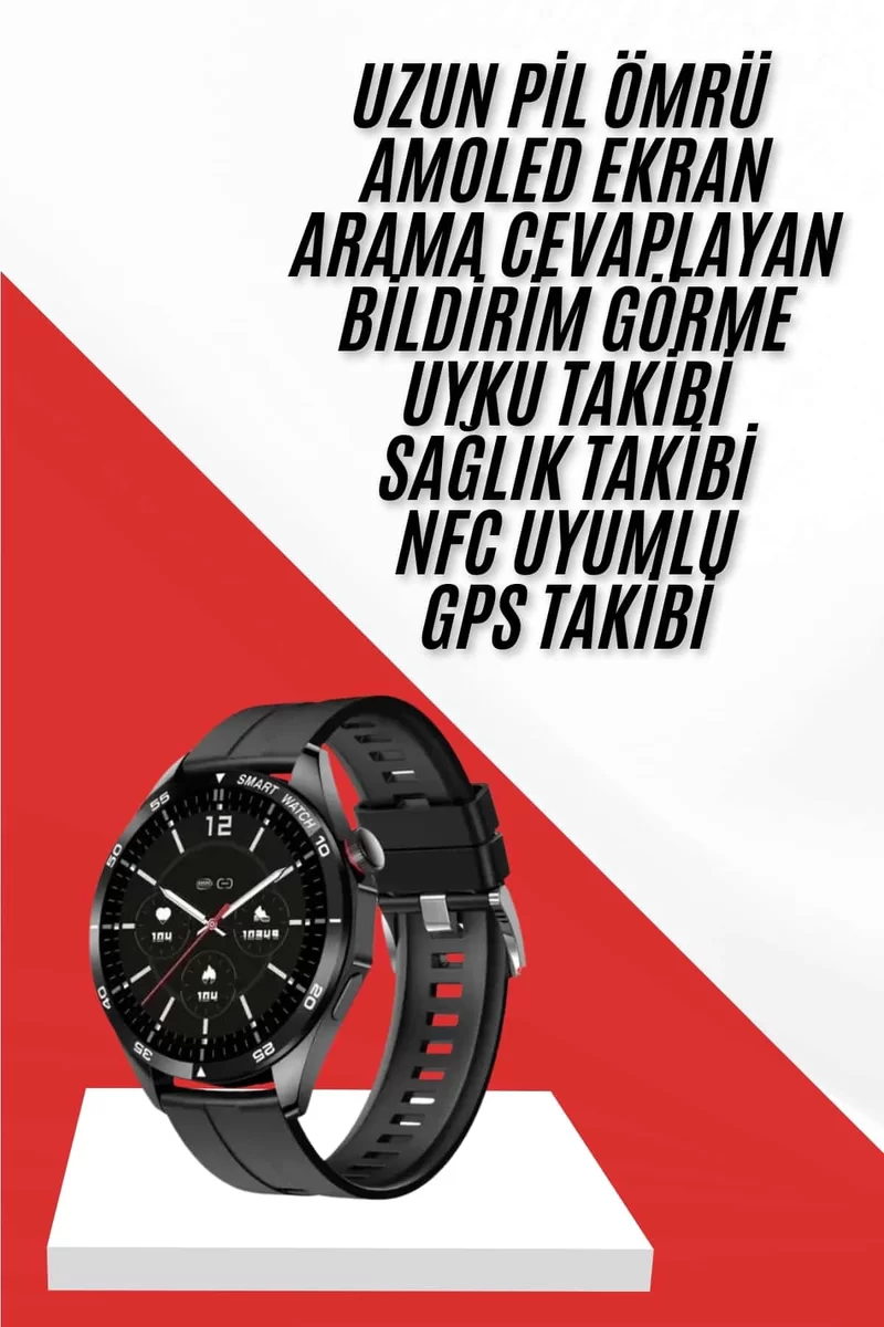 Akıllı Saat Ios Ve Android Tüm Telefonlara Uyumlu Çok Fonksiyonlu Amoled Ekran 2 Akıllı Saat Ios Ve Android Tüm Telefonlara Uyumlu Çok Fonksiyonlu Amoled Ekran - Görsel 2