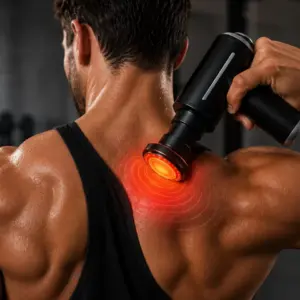 Sıcak Soğuk Terapili Masaj Tabancası 3200 RPM Şarjlı Kas Masaj Cihazı