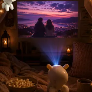 Android Sistemli Mini Projektör Dolby Hoparlörlü Kablosuz Projeksiyon
