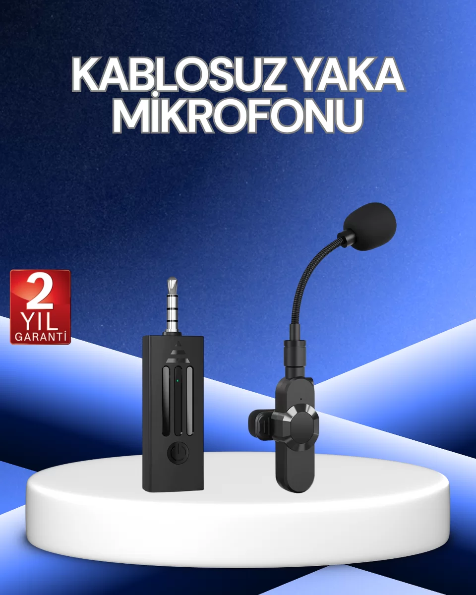 2.4 GHz Düşük Gecikmeli Kablosuz Ses Kayıt Mikrofonu 1 2.4 GHz Düşük Gecikmeli Kablosuz Ses Kayıt Mikrofonu