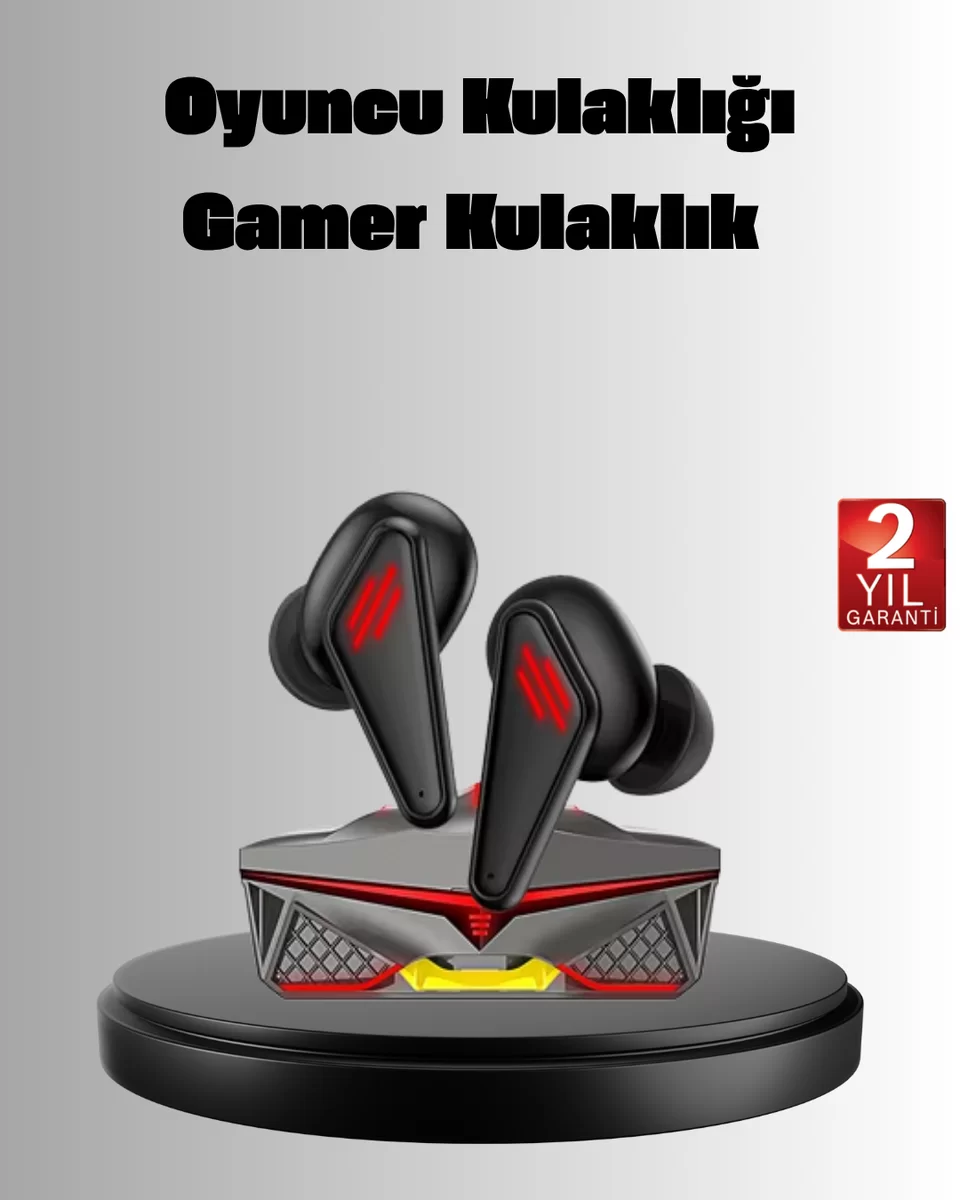 Kablosuz Bluetooth Kulaklık Düşük Gecikmeli 3D Ses ve LED Işıklı Tasarım 1 Kablosuz Bluetooth Kulaklık Düşük Gecikmeli 3D Ses ve LED Işıklı Tasarım