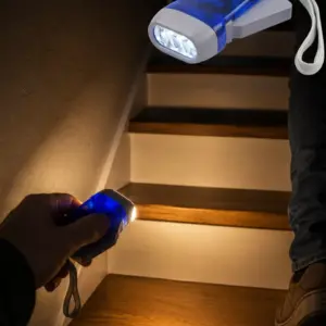 Şarj Gerektirmeyen El Feneri 3 LED Kompakt Acil Durum Lambası