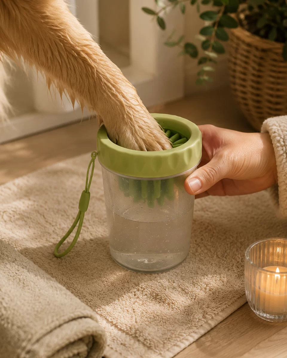Silikon Fırçalı Köpek Pati Temizleme Kabı Orta ve Büyük Irklar İçin 1 Silikon Fırçalı Köpek Pati Temizleme Kabı Orta ve Büyük Irklar İçin