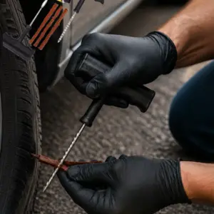 6 Parça Lastik Tamir Kiti Araç ve Motosiklet İçin Acil Yol Seti