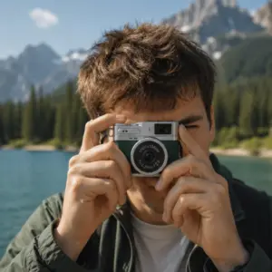 Haydiburaya 50 1080P HD Mini Dijital Kamera IPS Ekranlı Taşınabilir Fotoğraf Makinesi