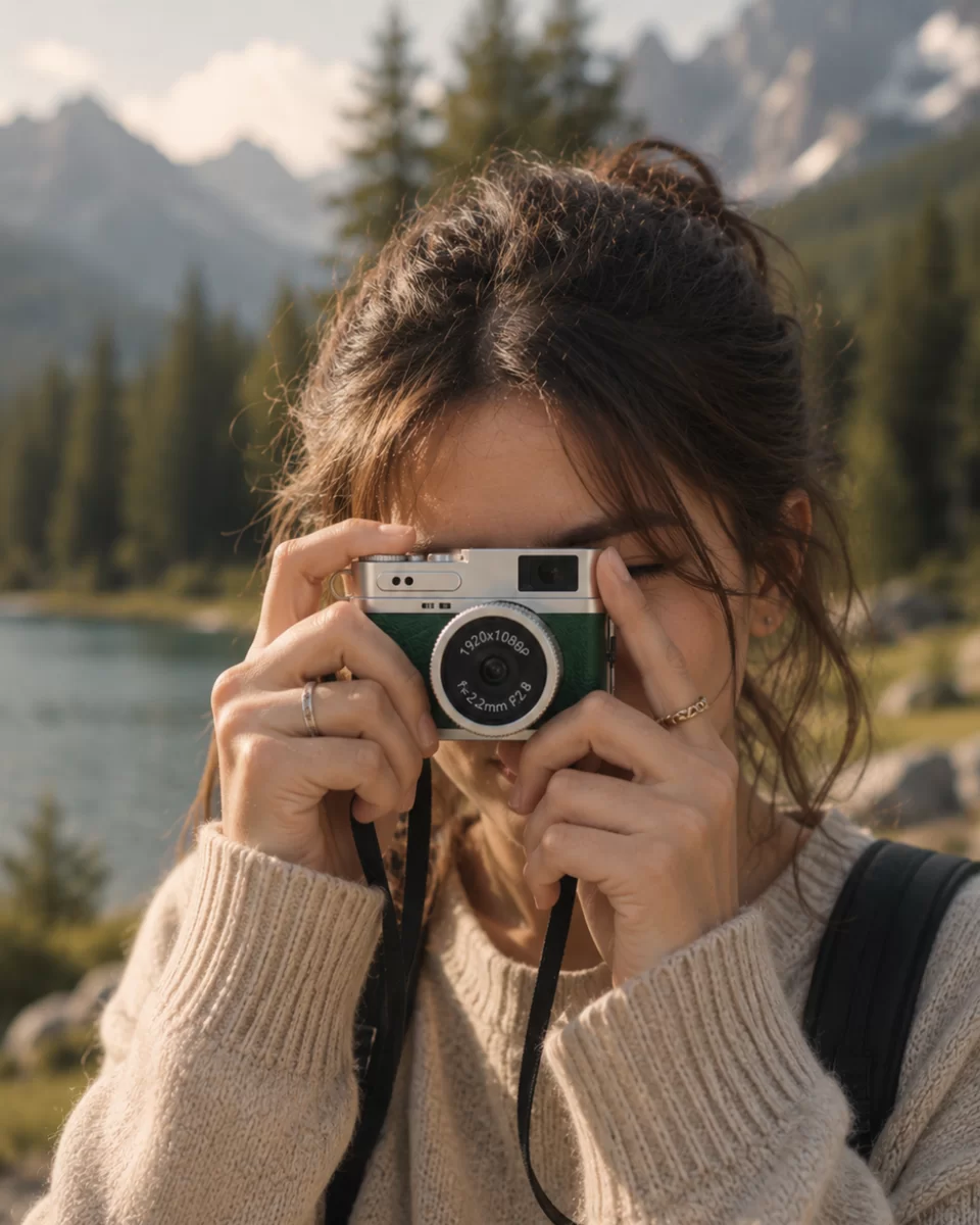 1080P HD Mini Kamera IPS Ekranlı 4K Lens Destekli Taşınabilir Dijital Kamera 1 1080P HD Mini Kamera IPS Ekranlı 4K Lens Destekli Taşınabilir Dijital Kamera
