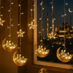 Hilal Yıldız LED Ramazan Işığı 3 Metre Dekoratif Perde Aydınlatması
