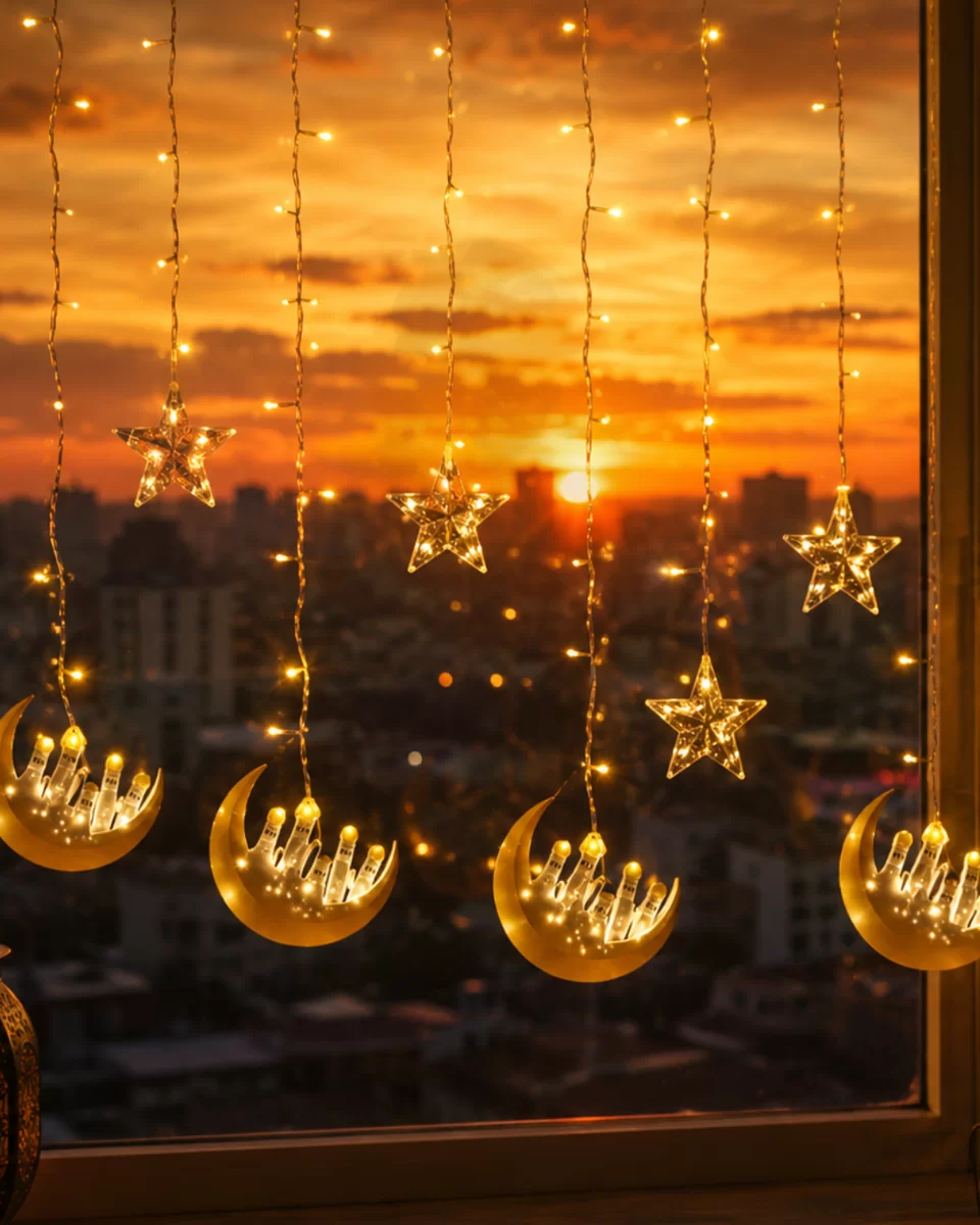 Ramazan Temalı LED Işık Hilal ve Yıldız Figürlü Dekor Lambası 1 Ramazan Temalı LED Işık Hilal ve Yıldız Figürlü Dekor Lambası