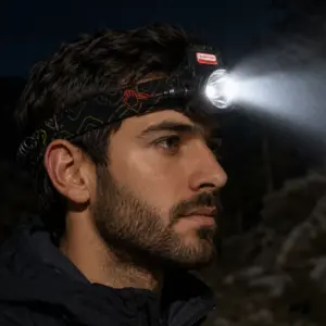 Şarjlı Sensörlü LED Kafa Lambası Zoom Özellikli Güçlü Aydınlatma