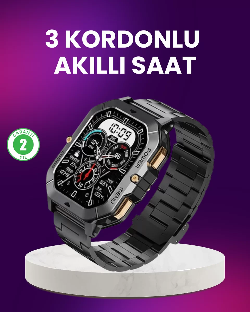 Bildirim ve Spor Takipli Akıllı Saat 1 Bildirim ve Spor Takipli Akıllı Saat