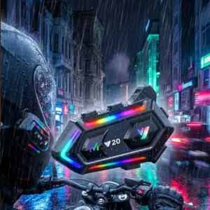 Bluetooth 5.3 Motosiklet Kask Intercom Kulaklık 1000 Metre IPX6 Su Geçirmez