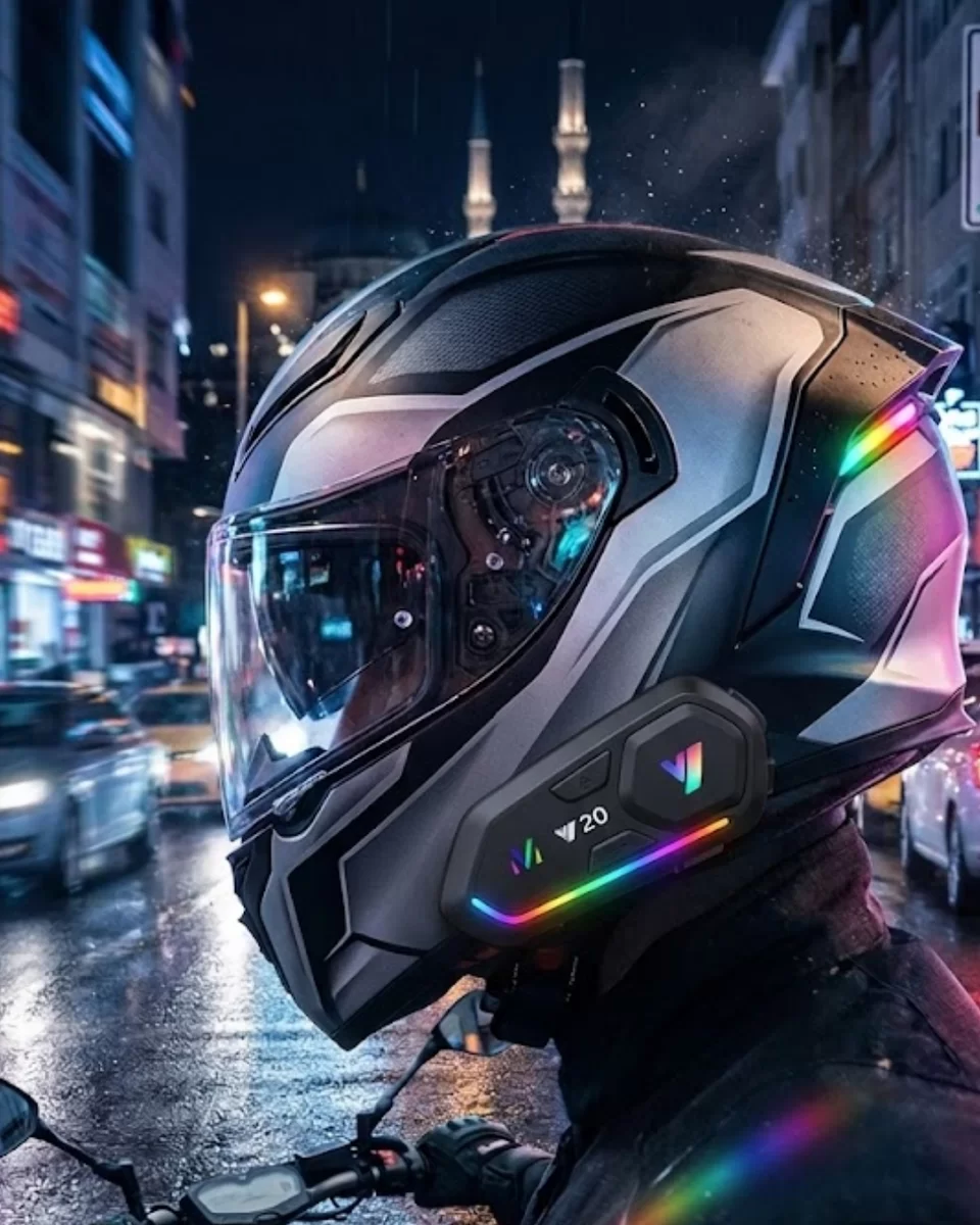 Şarjlı Motosiklet Kask Intercom Kulaklık Bluetooth 5.3 Teknolojisi 1 Şarjlı Motosiklet Kask Intercom Kulaklık Bluetooth 5.3 Teknolojisi