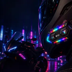 BT5.3 Motosiklet Kask İletişim Sistemi Çift Telefon Destekli