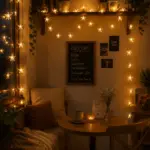 20 LED Yıldız Işık Zinciri Günışığı Beyaz Dekoratif Süs Lambası