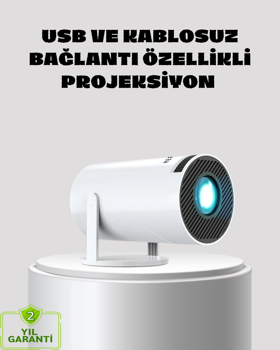 Kablosuz Bağlantılı Full HD Ev Sinema Projeksiyonu 160 ANSI Lümen 1 Kablosuz Bağlantılı Full HD Ev Sinema Projeksiyonu 160 ANSI Lümen