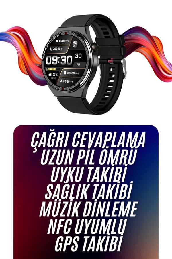 Amoled Ekran Akıllı Saat Üç Kordonlu İOS Android Uyumlu 1 Amoled Ekran Akıllı Saat Üç Kordonlu İOS Android Uyumlu