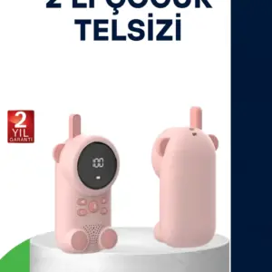 LCD Ekranlı Bebek Telsizi – İki Yönlü Ses Uzun Menzil Çocuk Dostu Tasarım