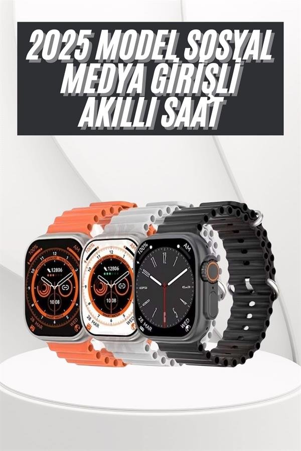 Yeni Nesil Akıllı Saat Uyku ve Sağlık Takibi Titeşimli Sesli Arama Mesaj ve Bildirim Görme 2 Yeni Nesil Akıllı Saat Uyku ve Sağlık Takibi Titeşimli Sesli Arama Mesaj ve Bildirim Görme - Görsel 2