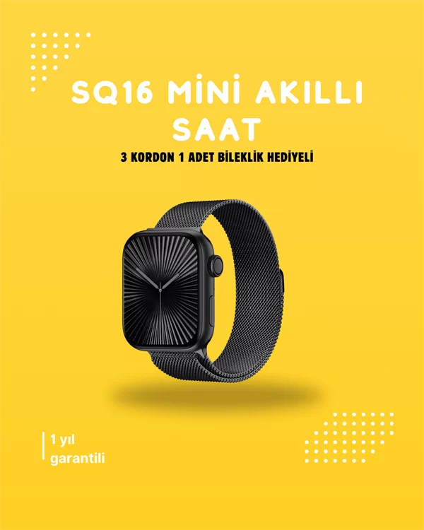 Akıllı Saat SQ-16 Mini Series 10 | Unisex Tasarım Sağlık ve Spor Takibi 2 Akıllı Saat SQ-16 Mini Series 10 | Unisex Tasarım Sağlık ve Spor Takibi - Görsel 2
