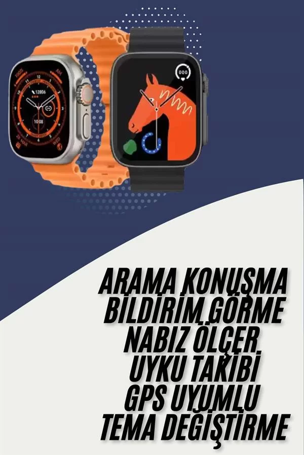 Akıllı Saat Kordon Hediyeli Güçlü Batarya Kapasiteli Titreşimli Bildirim Görme Unisex 1 Akıllı Saat Kordon Hediyeli Güçlü Batarya Kapasiteli Titreşimli Bildirim Görme Unisex