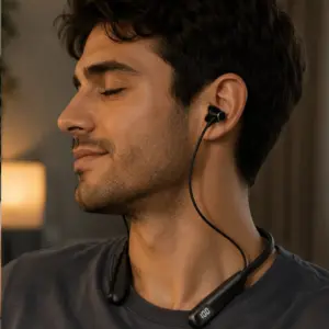Bluetooth 5.3 Boyun Askılı Kulaklık Düşük Gecikmeli Manyetik Tasarım