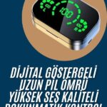 2025 Model Bluetooth Kulaklık Telefon Şarj Edebilen Çağrı Cevaplama Dijital Göstergeli