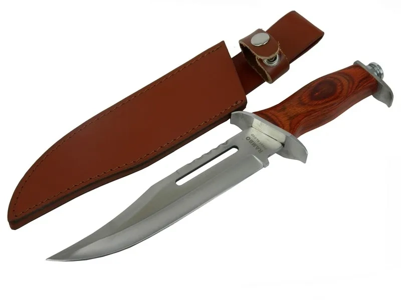111 Rambo Bıçağı 32 Cm - Ahşap Metal Saplı, Perçinli 1 111 Rambo Bıçağı 32 Cm - Ahşap Metal Saplı, Perçinli