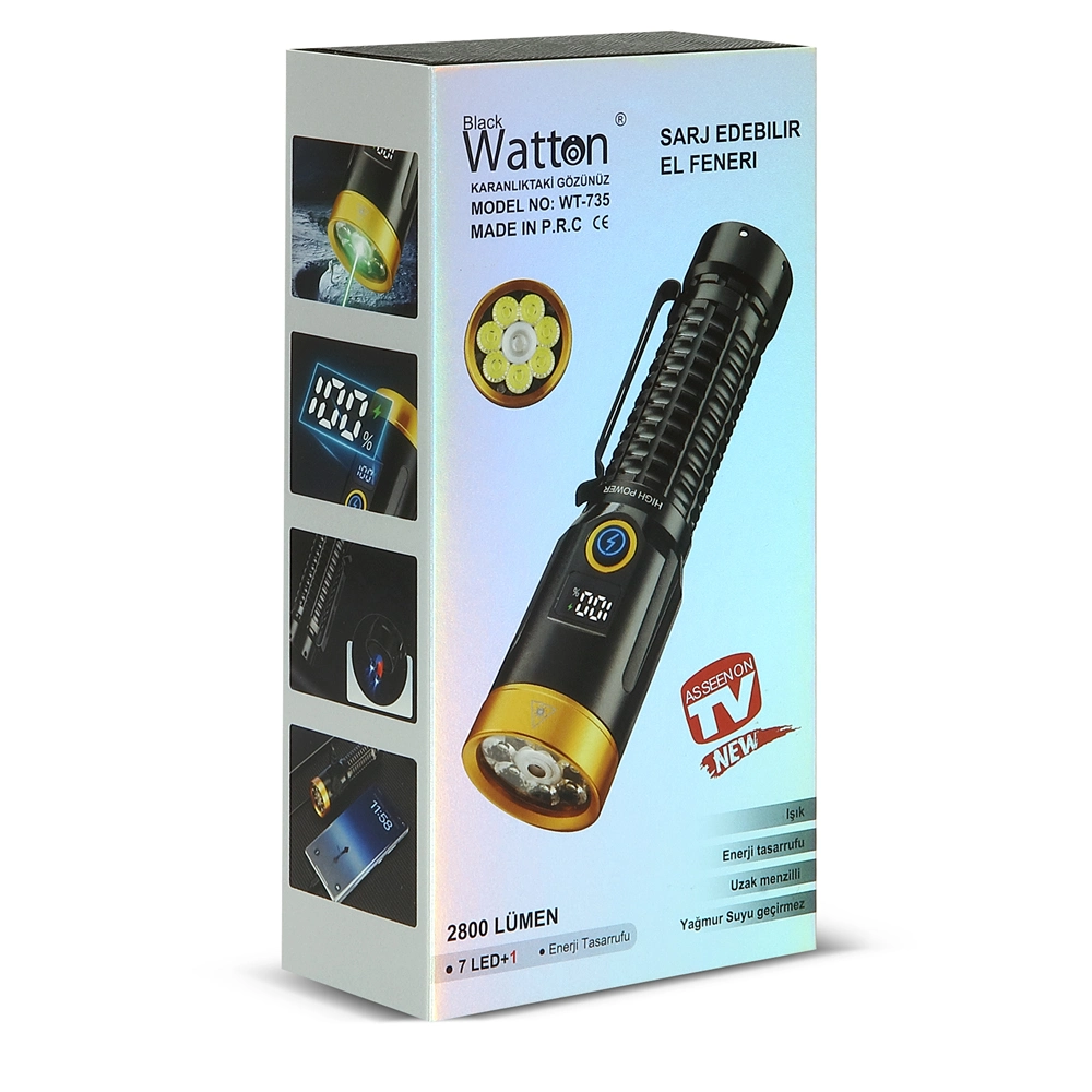 2800 Lümen Özel Seri Yeşil Lazer Özellikli Mıknatıslı Wt-735 5 2800 Lümen Özel Seri Yeşil Lazer Özellikli Mıknatıslı Wt-735 - Görsel 5