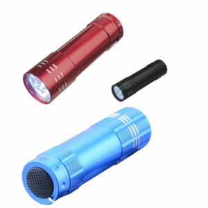 3 Adet 9 Ledli Metal Mini El Fener