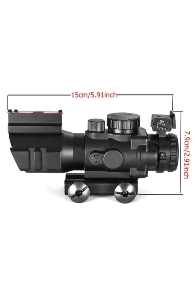 4x32 Kırmızı Işıklı Av Dürbünü 4x32 Nişangah 5 4x32 Kırmızı Işıklı Av Dürbünü 4x32 Nişangah - Görsel 5