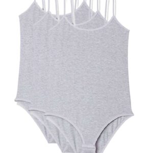 3 Adet İp Askılı Kadın Çıtçıtlı Body Gri