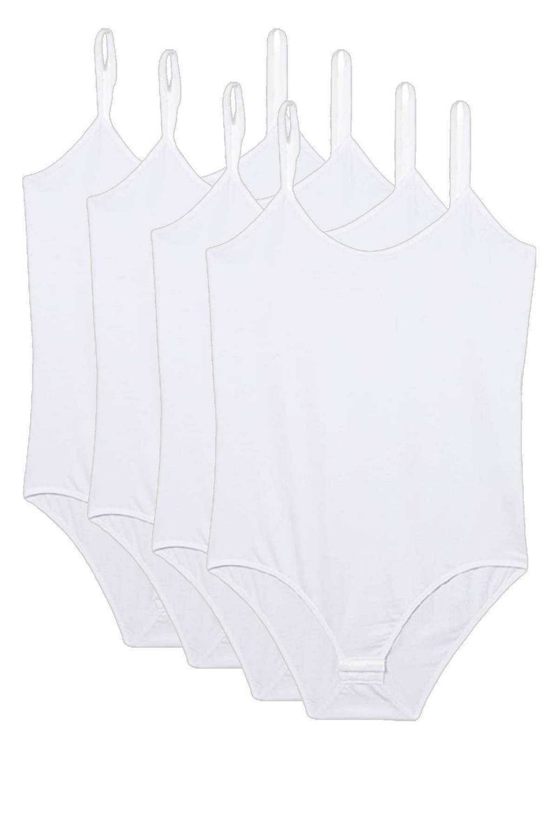 4 Adet İp Askılı Kadın Çıtçıtlı Body Beyaz 1 4 Adet İp Askılı Kadın Çıtçıtlı Body Beyaz